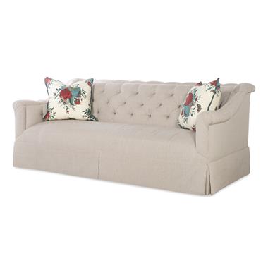 Elizabeth Tufted Skirted Sofa