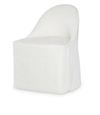 Yardley Skirted Dining Chair W/ Casters