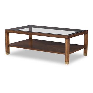 Trevor Cocktail Table W/ Glass Top