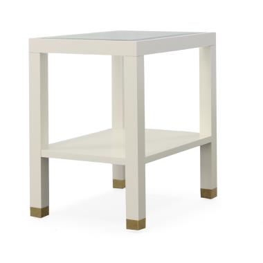 Trevor Side Table W/ Glass Top